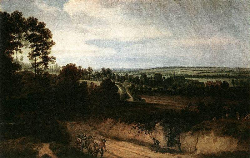Lodewijk de Vadder Landscape before the Rain oil painting image